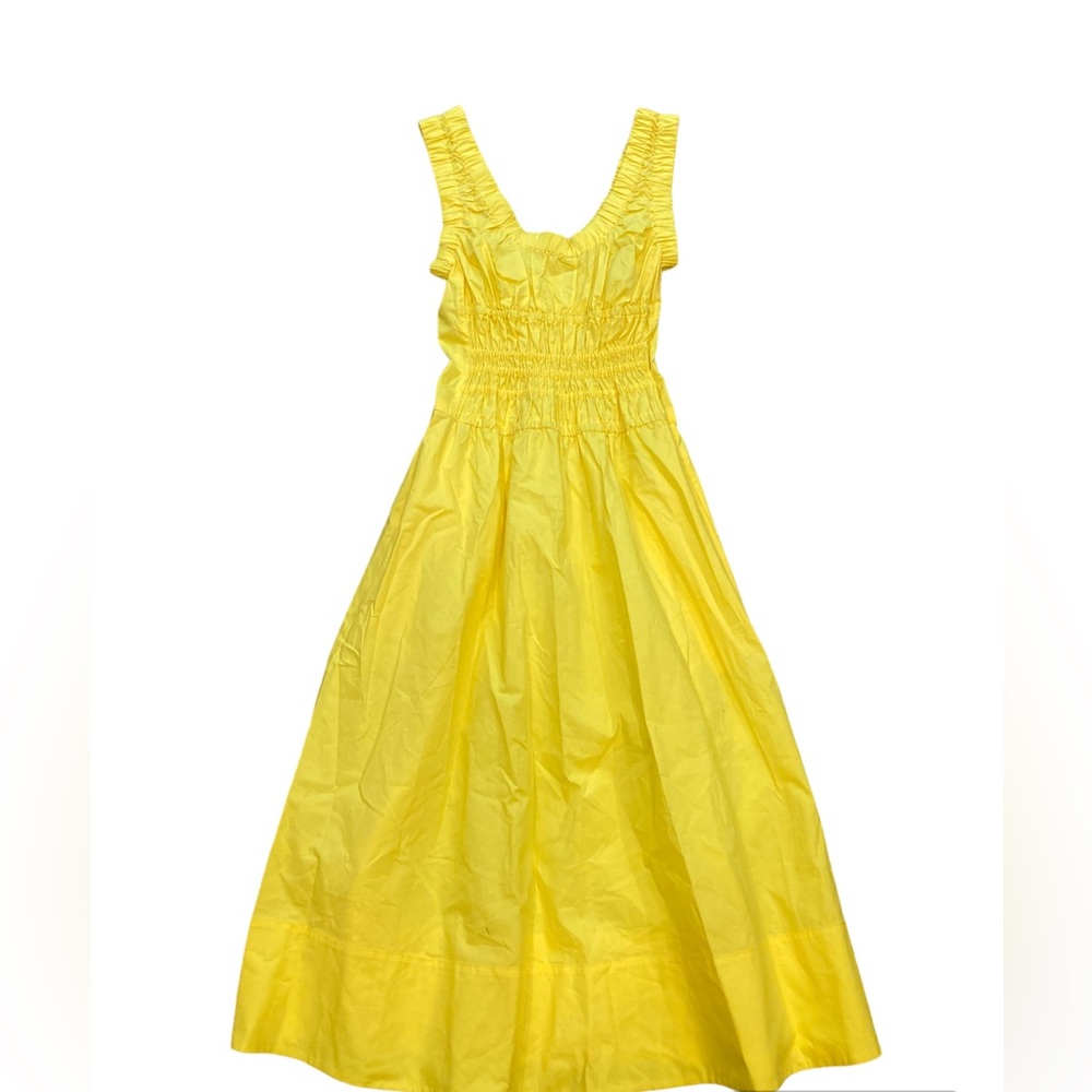 NWOT Proenza Schouler white label Gathered Poplin Midi Dress, size 0